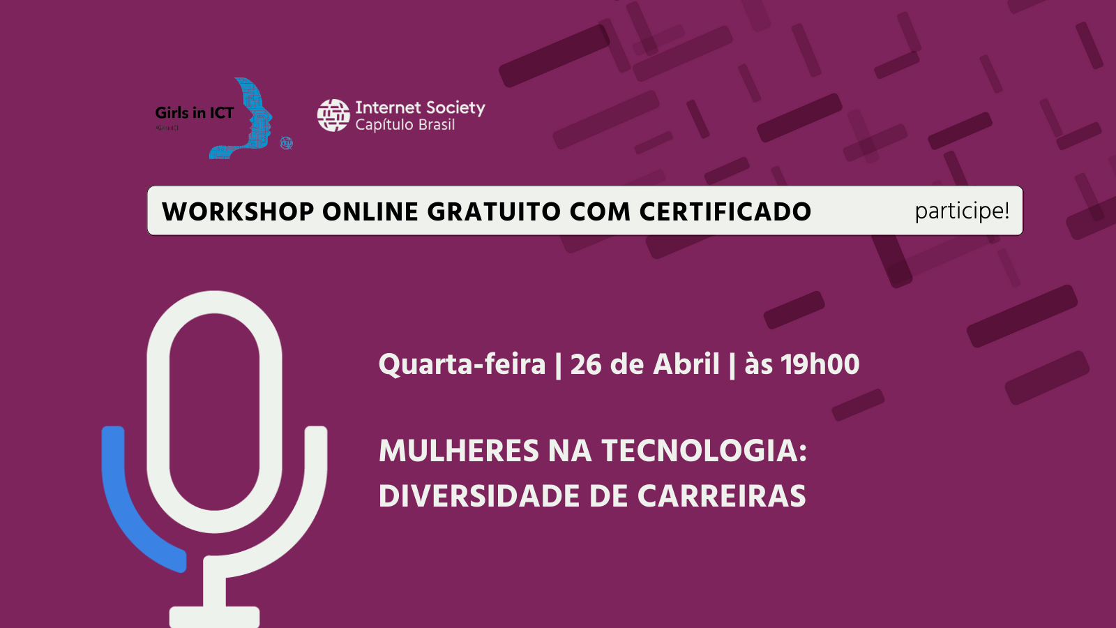 Evento Mulheres na Tecnologia: Diversidade de carreiras